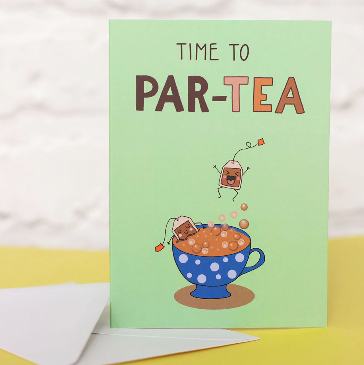 Time to PAR-TEA. Funny Greeting Card - fizzi~jayne