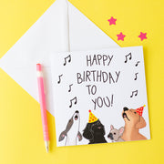 Happy Birthday to you. Birthday card for a dog lover
